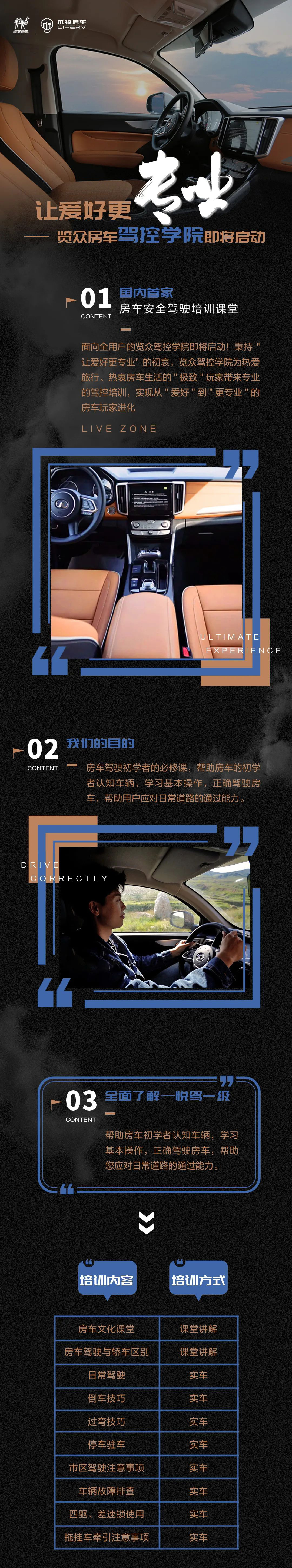 讓愛好更專業(yè)！覽眾房車駕控學院即將啟動